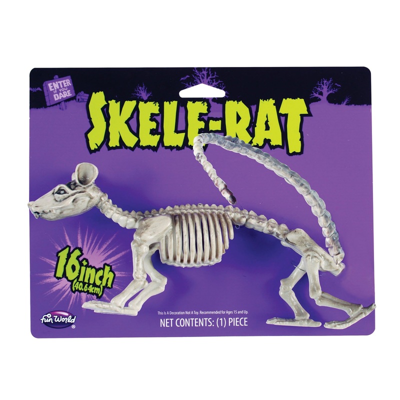 13 Inch Skele Rat Prop 13 Inches
