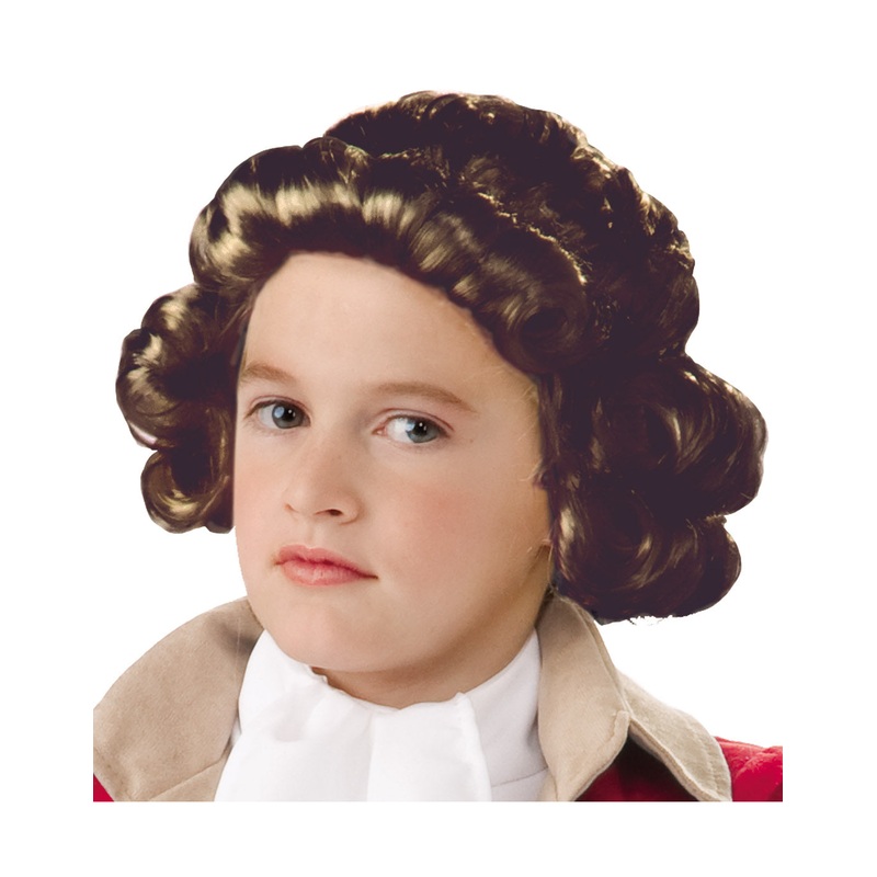 Colonial Boy Brown Childs Wig Black
