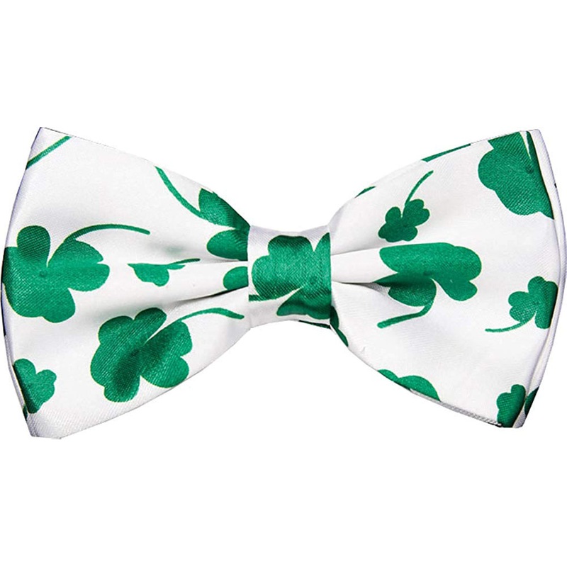 Four Leaf Clover Print Mens Adult Costume Bowtie Adult One Size