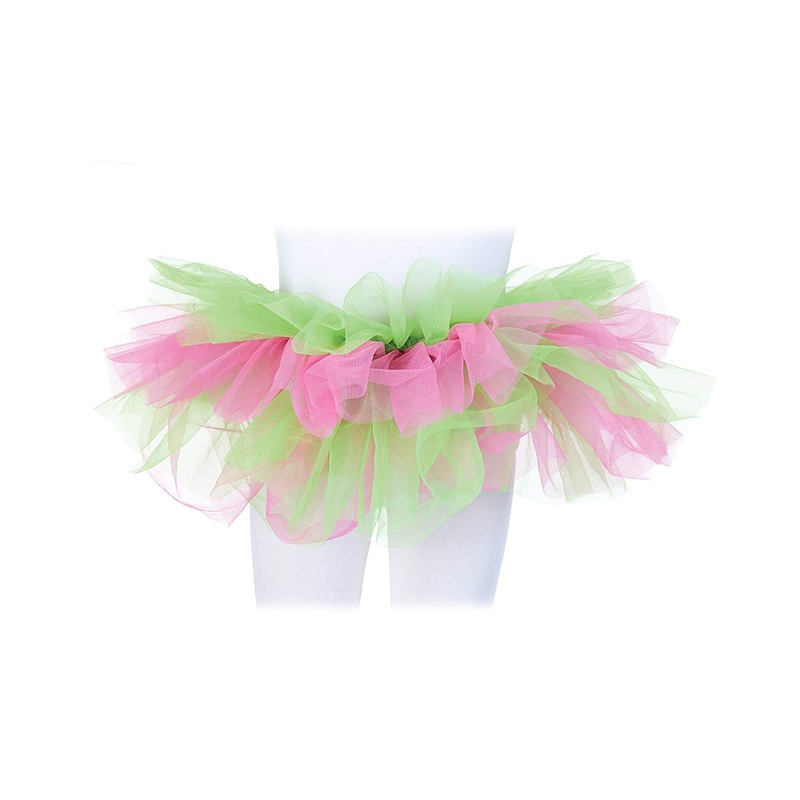Green /Pink Tulle Ballet Petticoat Tutu Child One Size