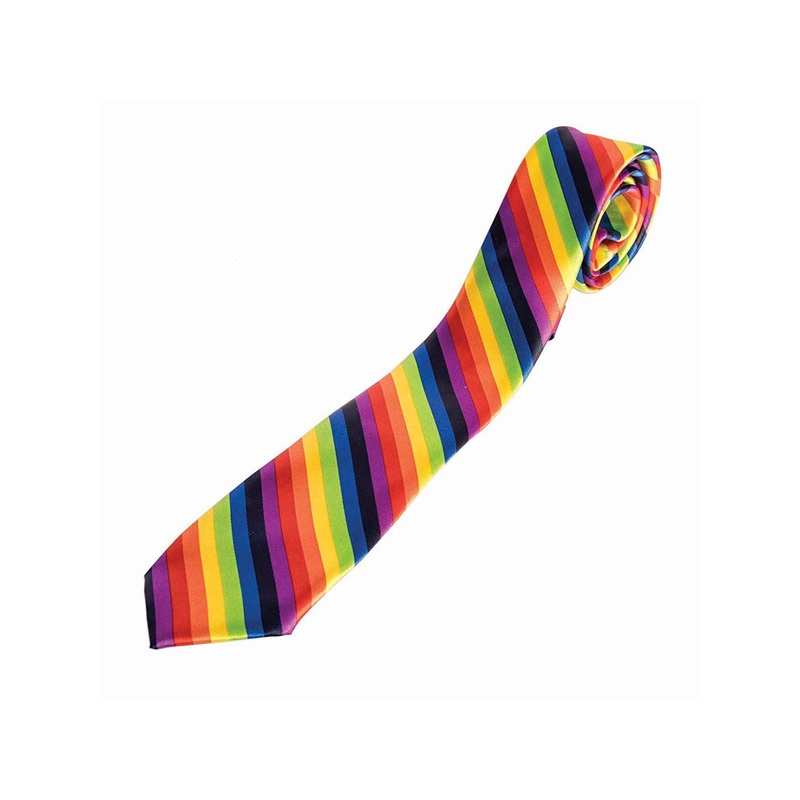 Long Rainbow Print Adult Tie Adult One Size