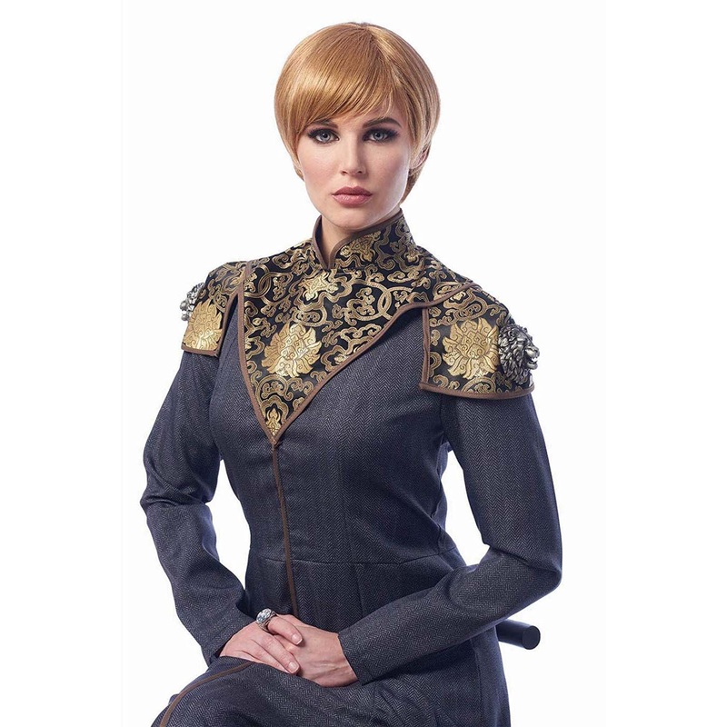 Medieval Queen Womens Dark Brown Short Wig Adult One Size