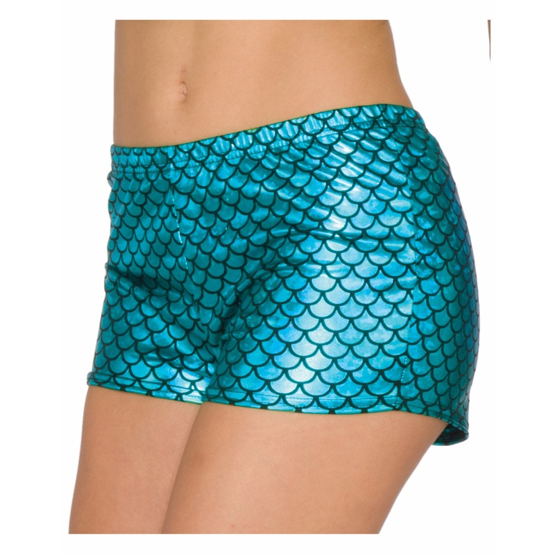 Mermaid Blue Adult Booty Shorts STD