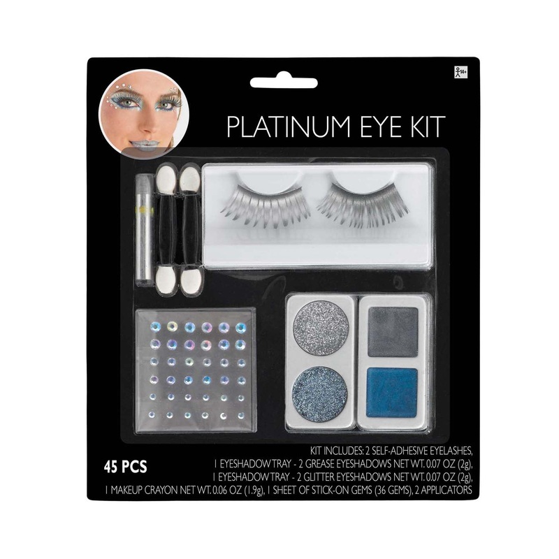 Platinum Sliver Adult Eye Makeup Kit Adult One Size