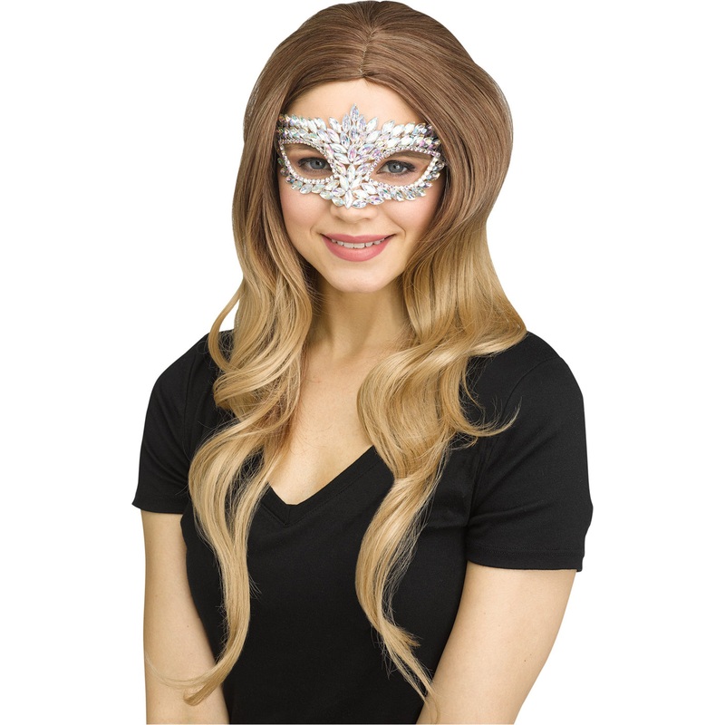 Rainbow Crystal Adult Masquerade Mask Adult One Size