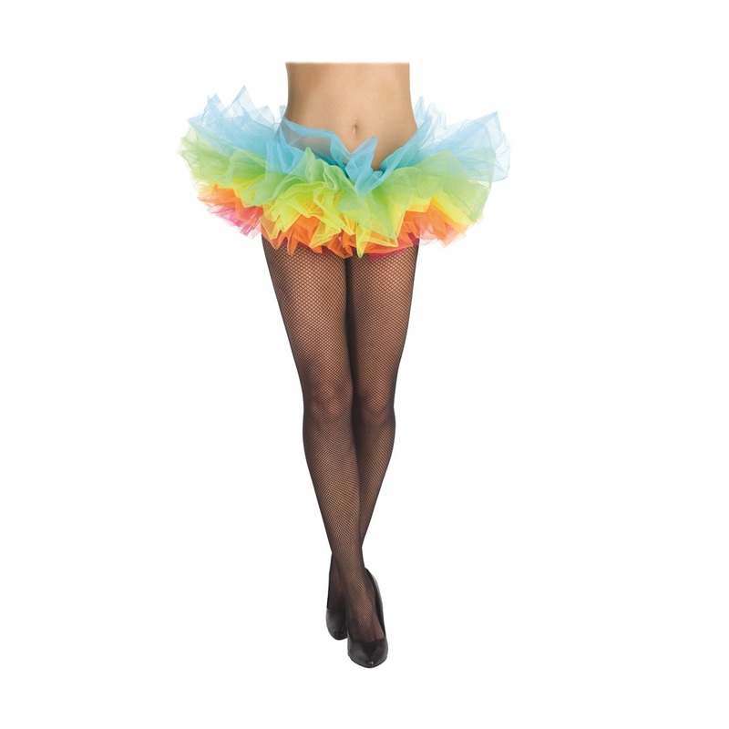 Rainbow Tulle Ballet Petticoat Tutu Skirt OS