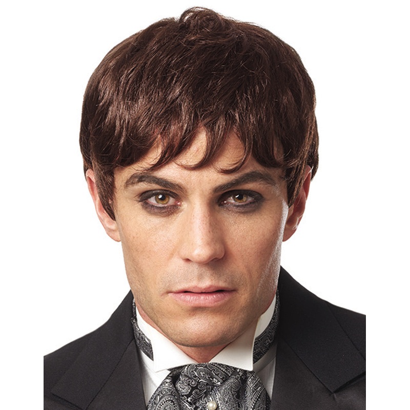 Victor Frankenstein Men's Black Brown Costume Wig One Size