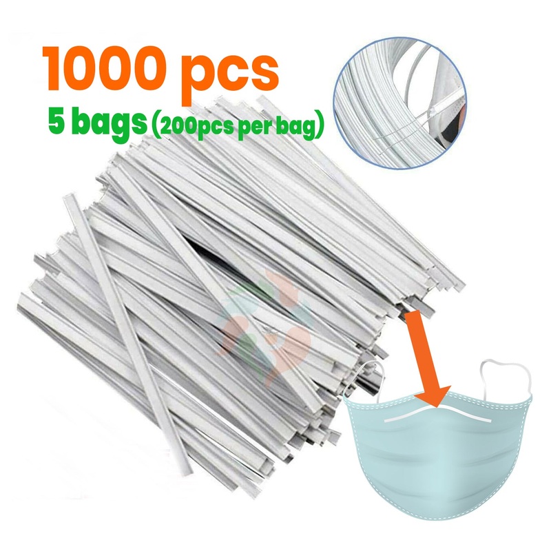 [1000pcs] Nose Bridge Wire Brackets DIY-5MM Approx 3.75-4 inch pre-cut