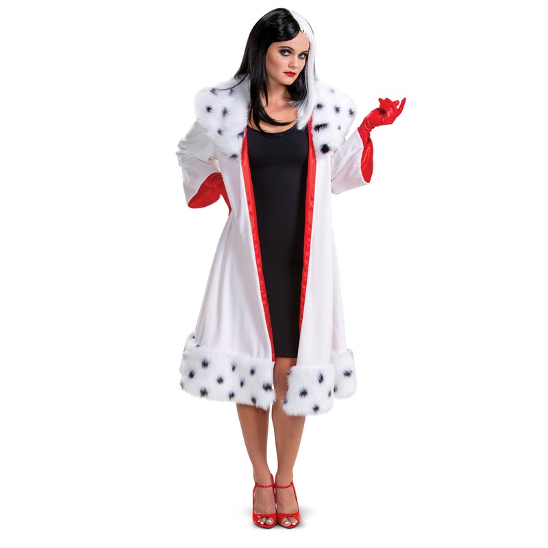 101 Dalmatian Womens Deluxe Jacket Costume Womens Medium 8-10
