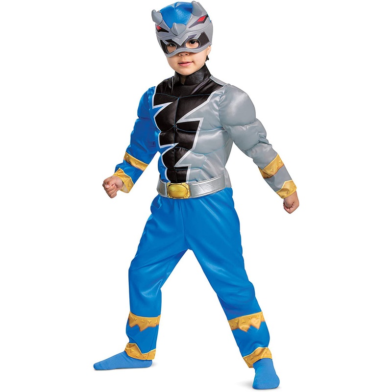 Blue Ranger Toddler Dino Fury Muscle Costume Toddler 2T