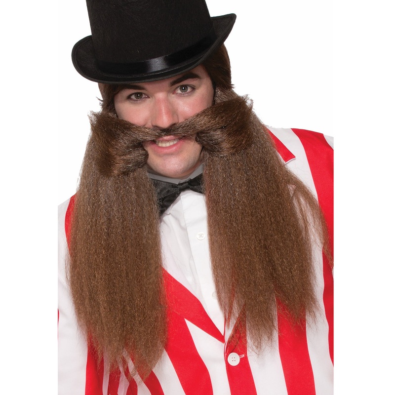 Carnival Master Brown Adult Beard Moustache Adult One Size