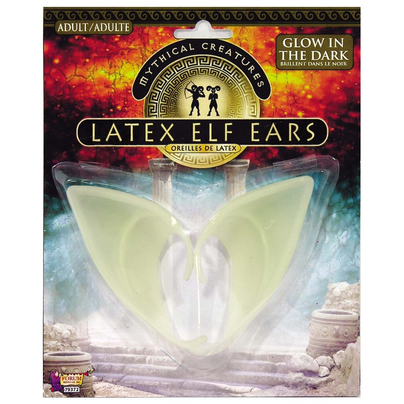 Glow In The Dark Latex Adult Elf Ears Adult One Size