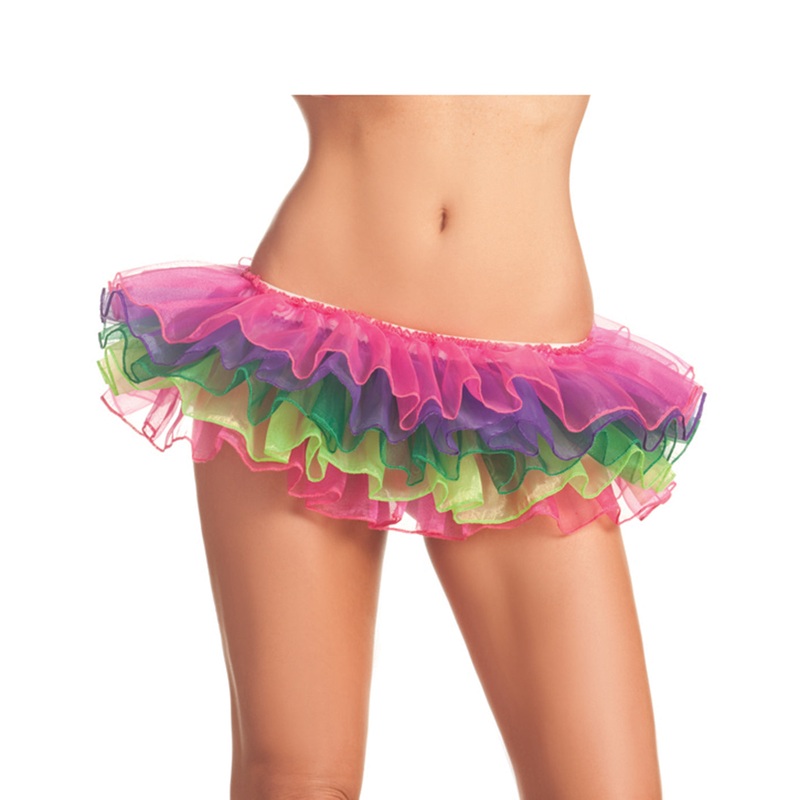 Mini Ruffled Petticoat Rainbow Tutu One Size