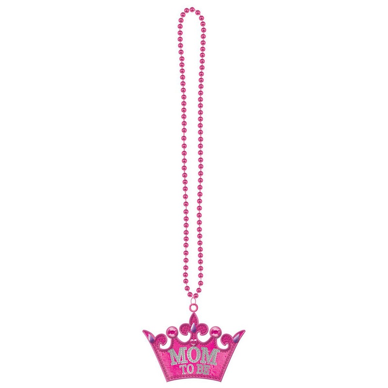 Mom To Be Baby Shower Bling Necklace 36 Inches