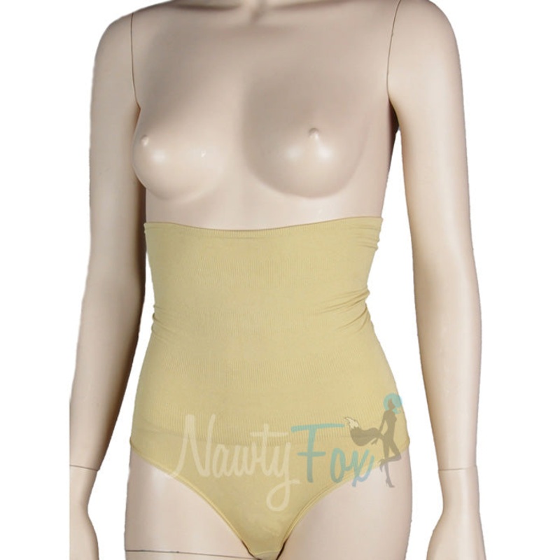 Nude High Waisted Removable Pad Panty One Size(S/M)