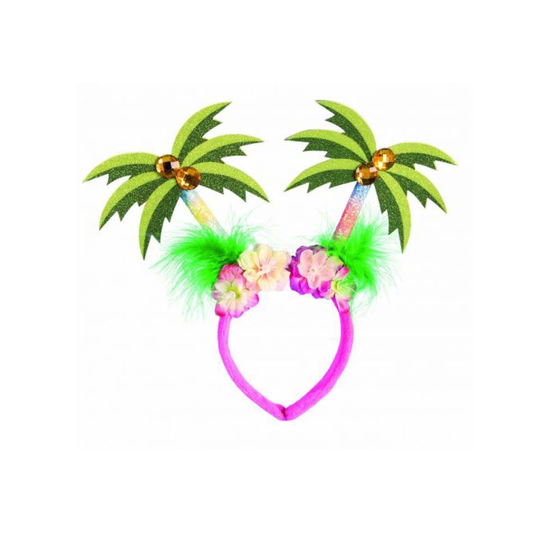 Palm Tree Hawaiian Headband Adult One Size