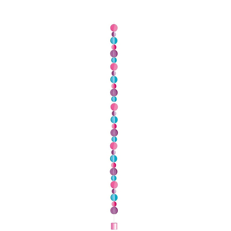 Pastel Dots Balloon Tail & Weight 6 Feet