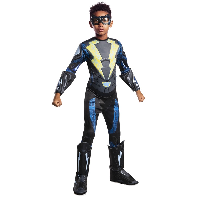 Black Lighting Child Tv Superhero Deluxe Costume Child Large