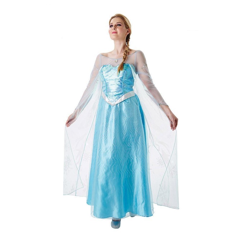 Elsa Deluxe Costume for Adults - Disney Frozen Small