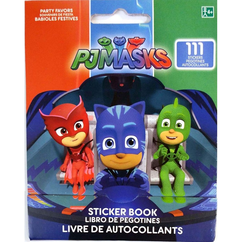 PJ Masks Party Decorations & Supplies Sticker Book (5 X 4")