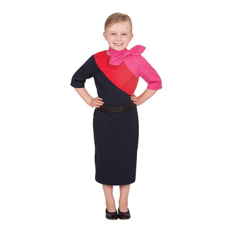 Qantas Female Cabin Crew Uniform Costume for Kids - QANTAS Small (3-5 Yrs)
