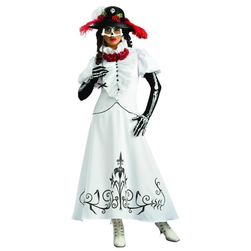 Skeleton Bride Collector's Edition Costume for Adults Small
