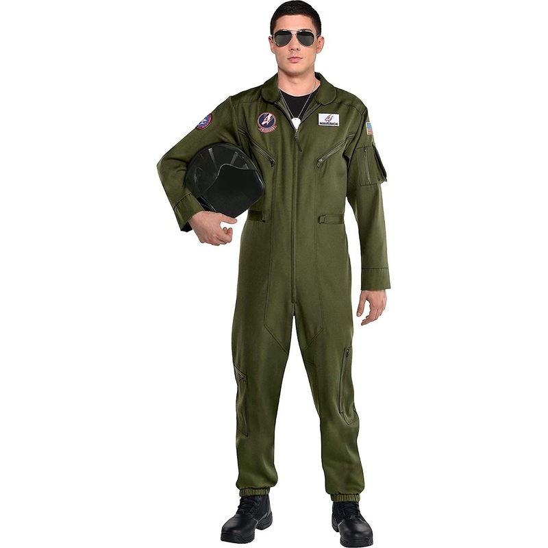 Top Gun Maverick Flight Man Costume Plus Size