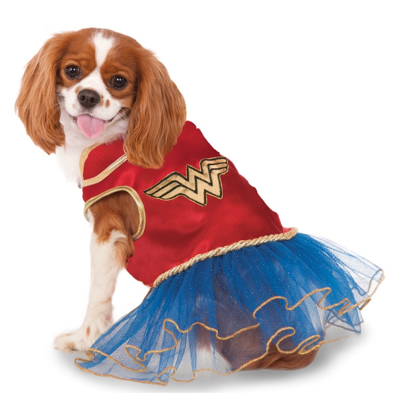 Wonder Woman Tutu Dress Pet Costume - DC Comics Small