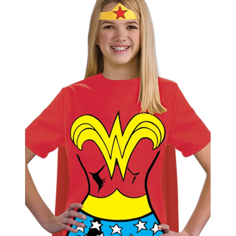 Wonderwoman Superhero Tshirt Costume L