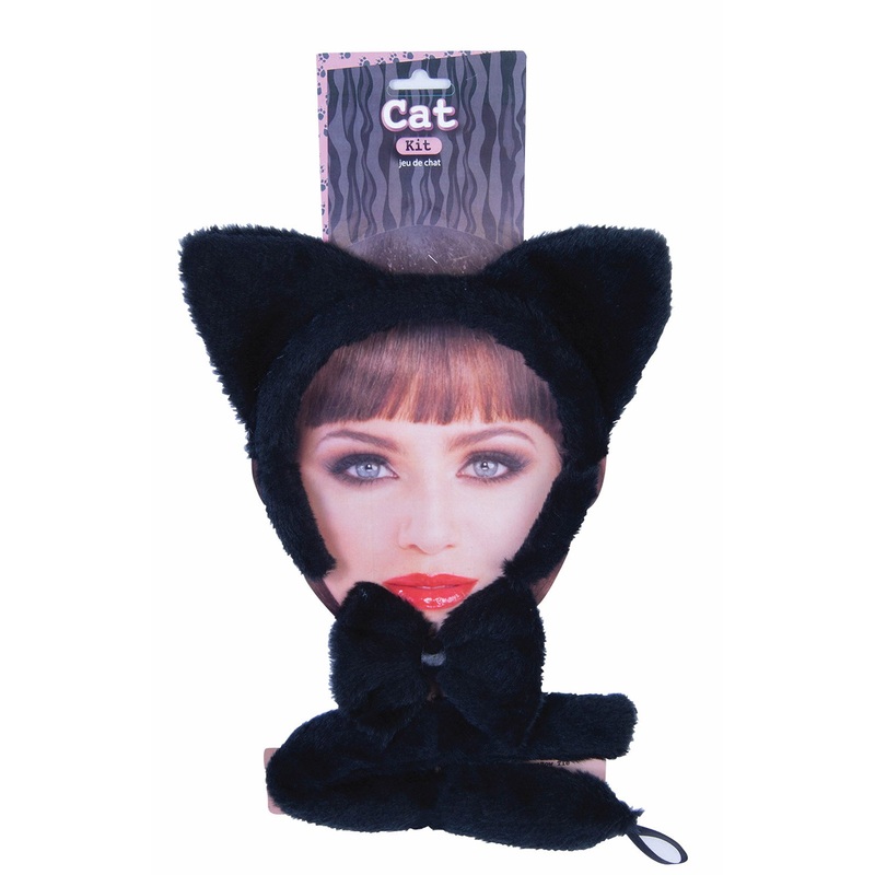 Black Cat Costume Kit for Adults