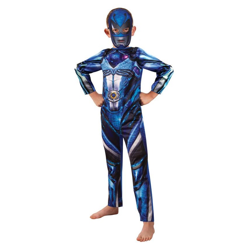 Blue Rangers Costume for Kids - Saban Power Rangers Hasbro Medium (6-8)