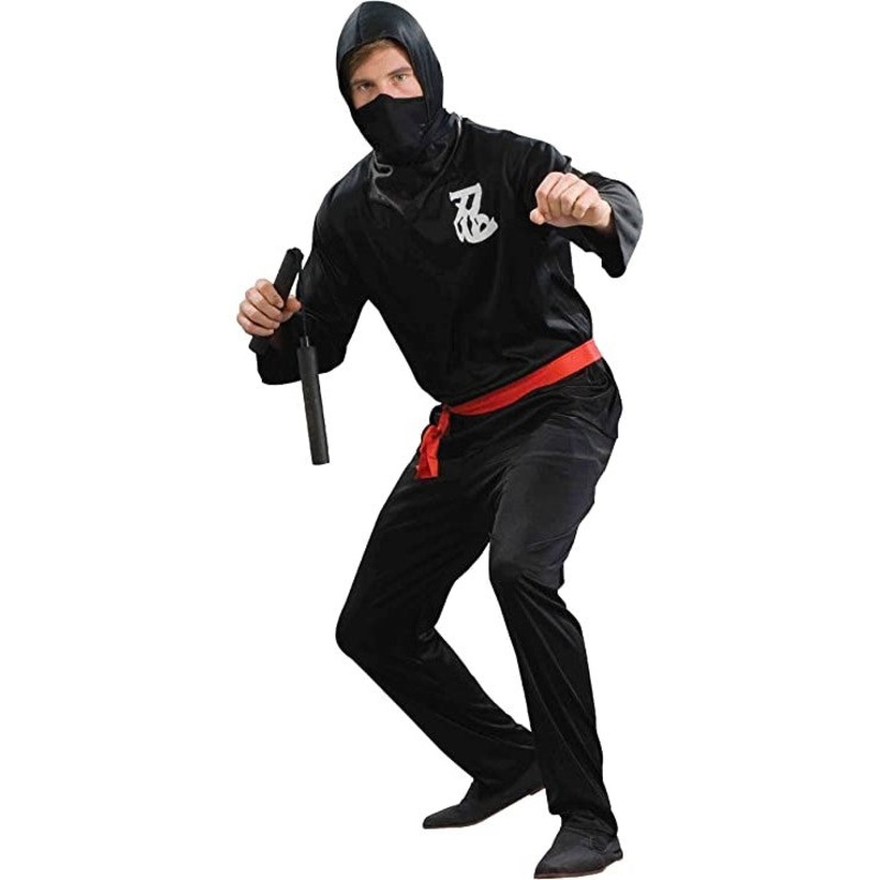 Ninja Black Costume for Adults Standard