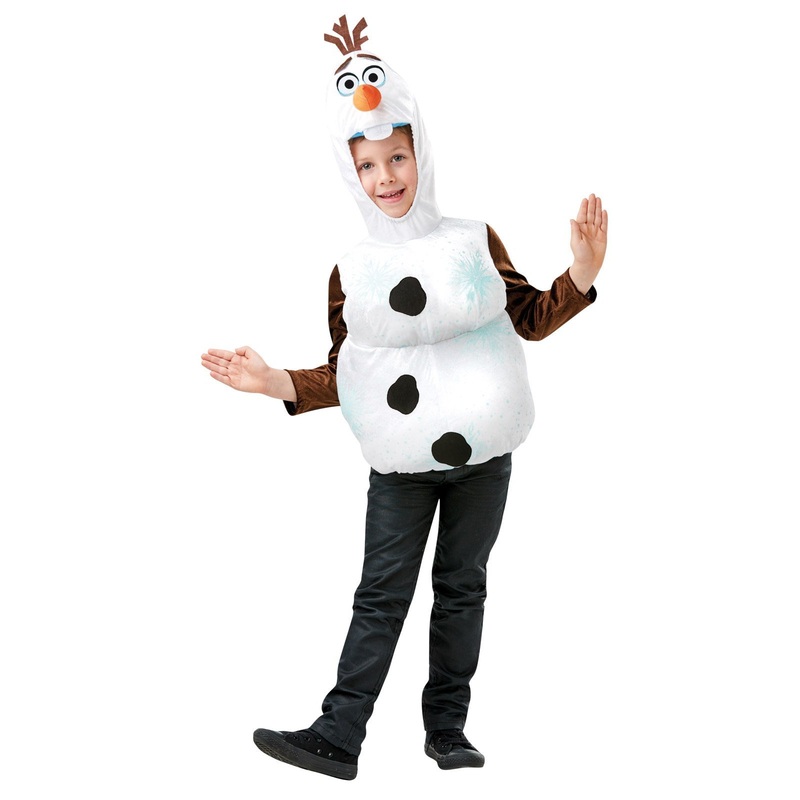 Olaf Costume Top for Kids - Disney Frozen 2 Small (3-4 Yrs)