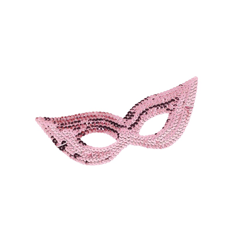 Pink Sequin Eye Mask for Adults