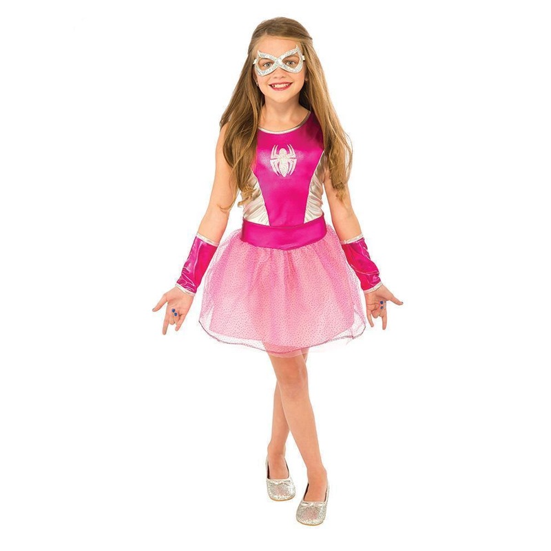 Spider-Girl Pink Tutu Costume for Kids - Marvel Spider-Girl Small (3-4 Yrs)