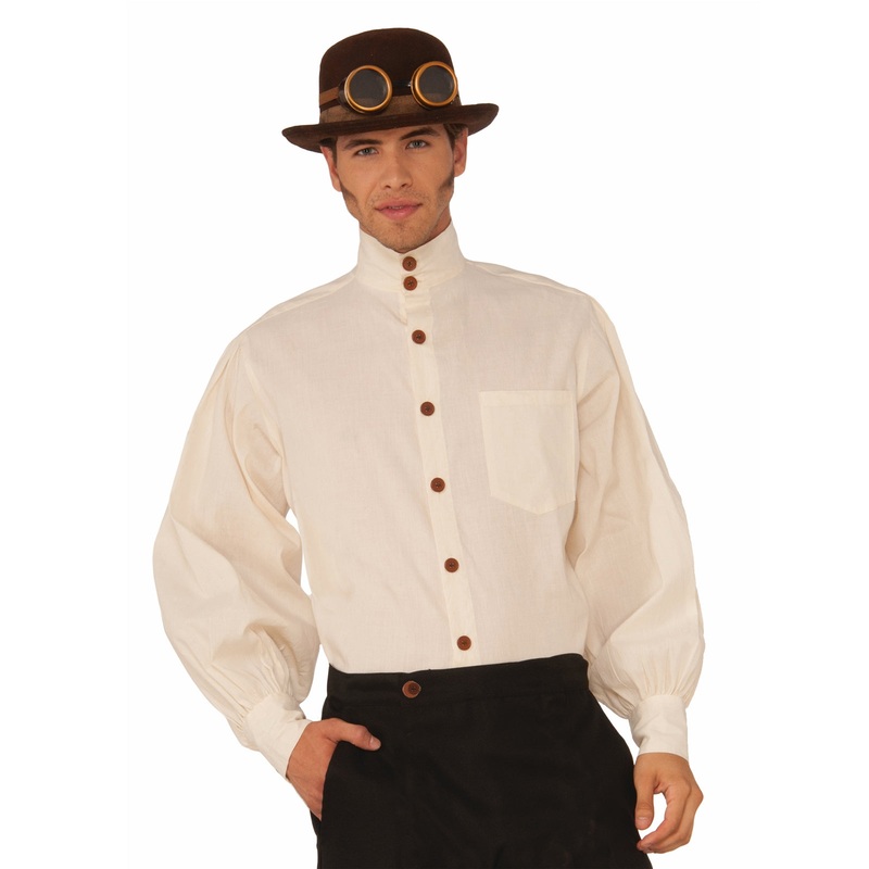 Steampunk Beige Men's Shirt for Adults Standard