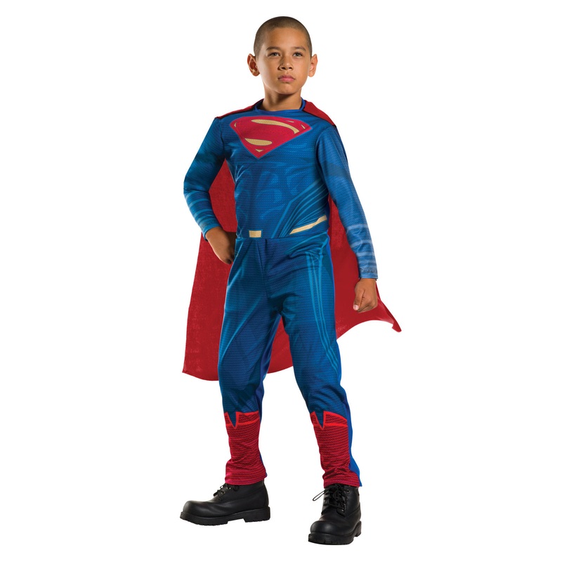 Superman Classic Costume for Kids - Justice League Small (3-5 Yrs)