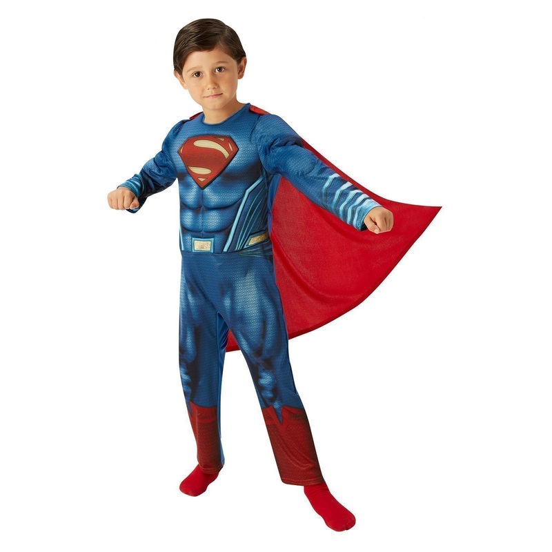 Superman Deluxe Costume for Kids - Dawn of Justice Small 3-4 Yrs)