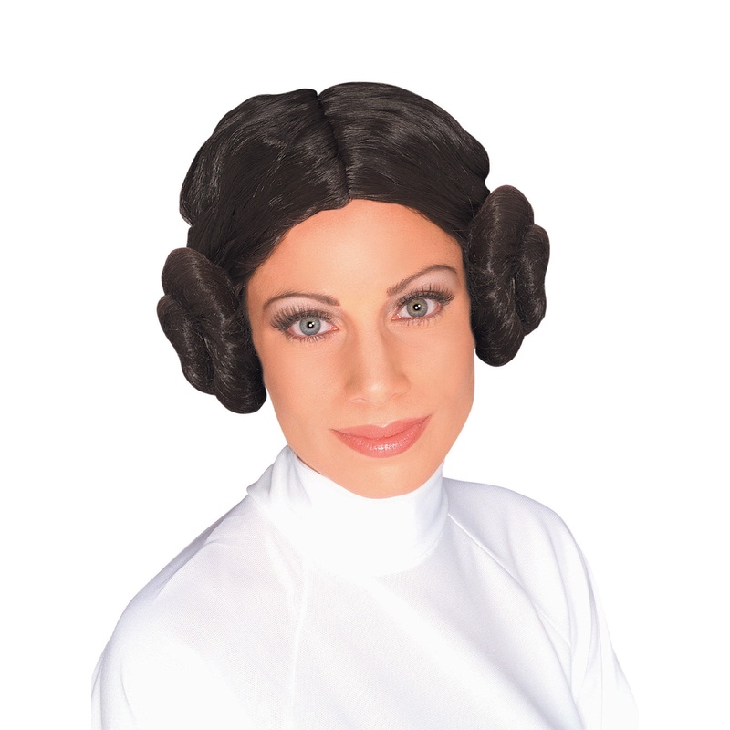Princess Leia Brown Bun Wig for Adults - Star Wars