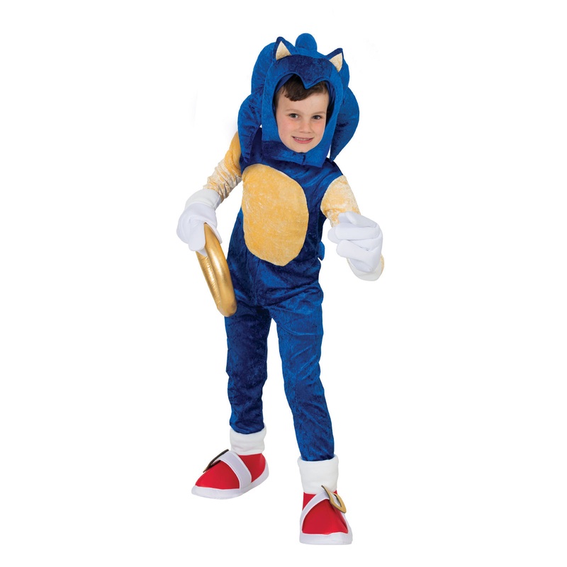 Sonic the Hedgehog Premium Costume for Kids - Sonic the Hedgehog Small (5-7 Yrs)