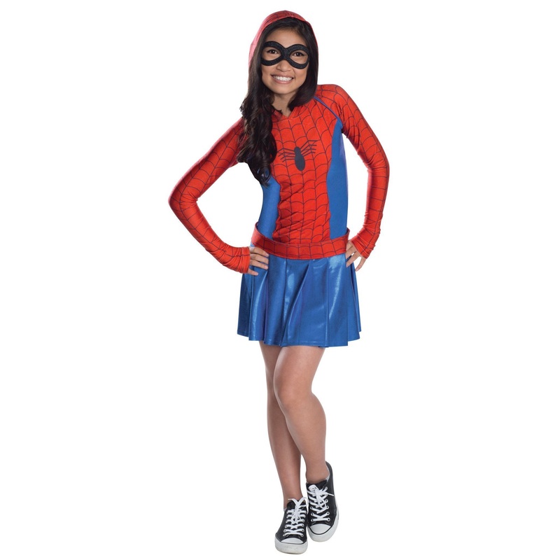Spider-Girl Hoodie Dress for Kids & Tweens - Marvel Spider-Girl Medium (5-7 Yrs)