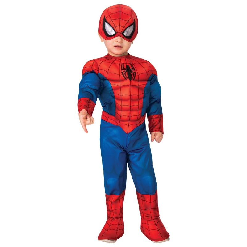 Spider-Man Deluxe Costume for Toddlers - Marvel Spider-Man Toddler (1-2 Yrs)