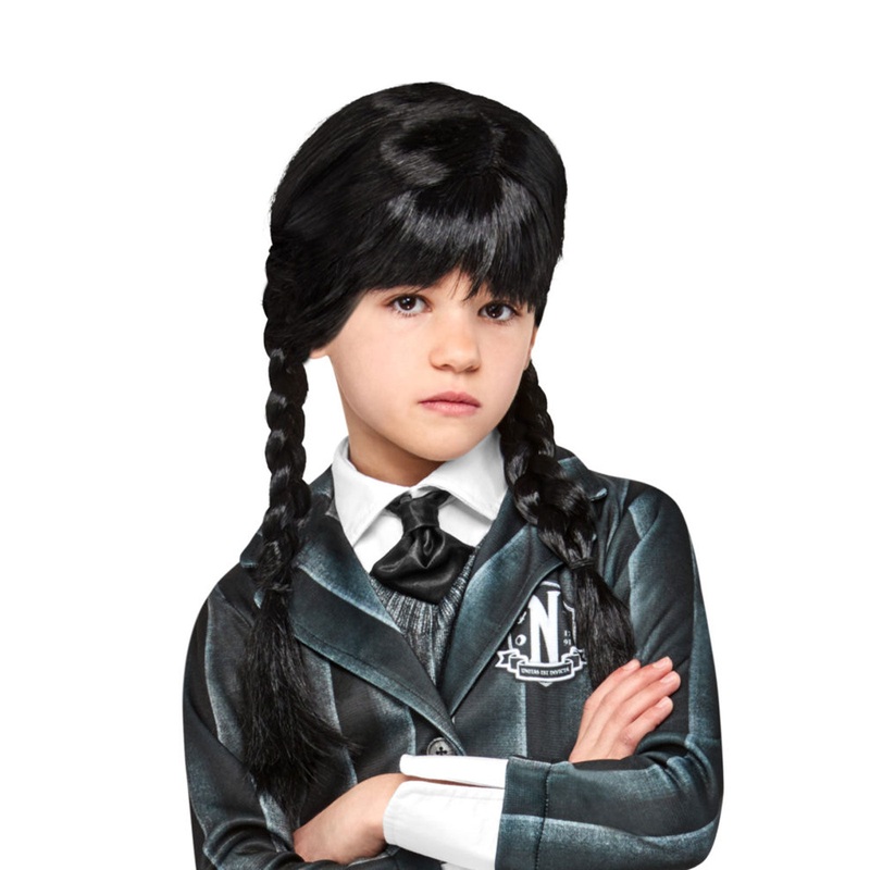 Wednesday Addams Wig for Kids - Wednesday (Netflix) One Size