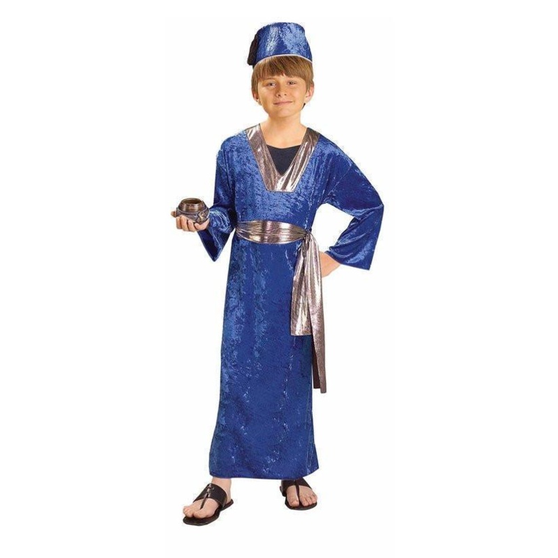 Wise Man Blue Costume for Kids Medium (5-7 Yrs)