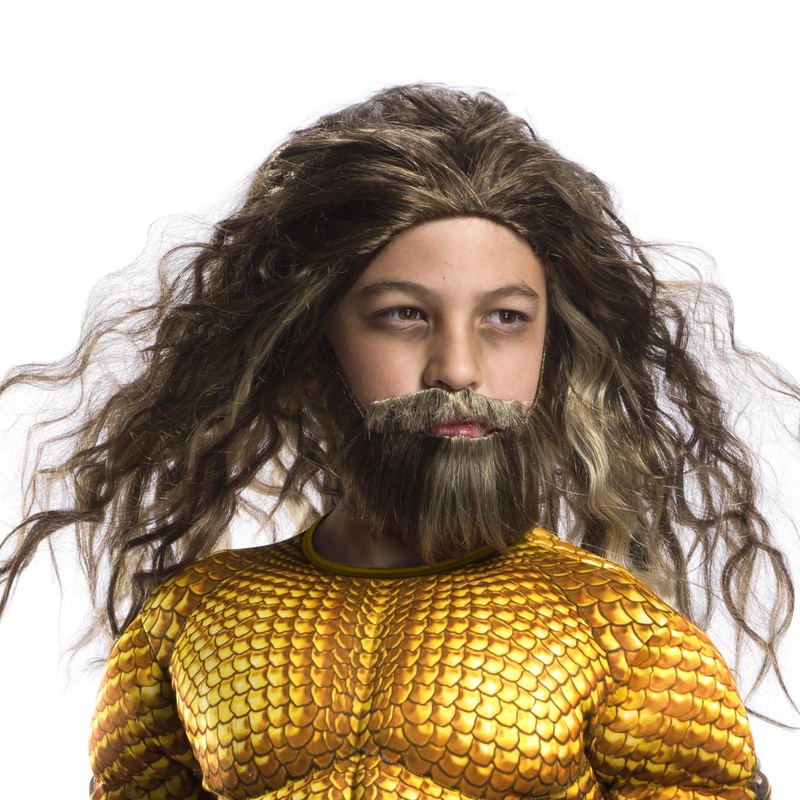 Aquaman Wig and Beard Set for Kids - Aquaman