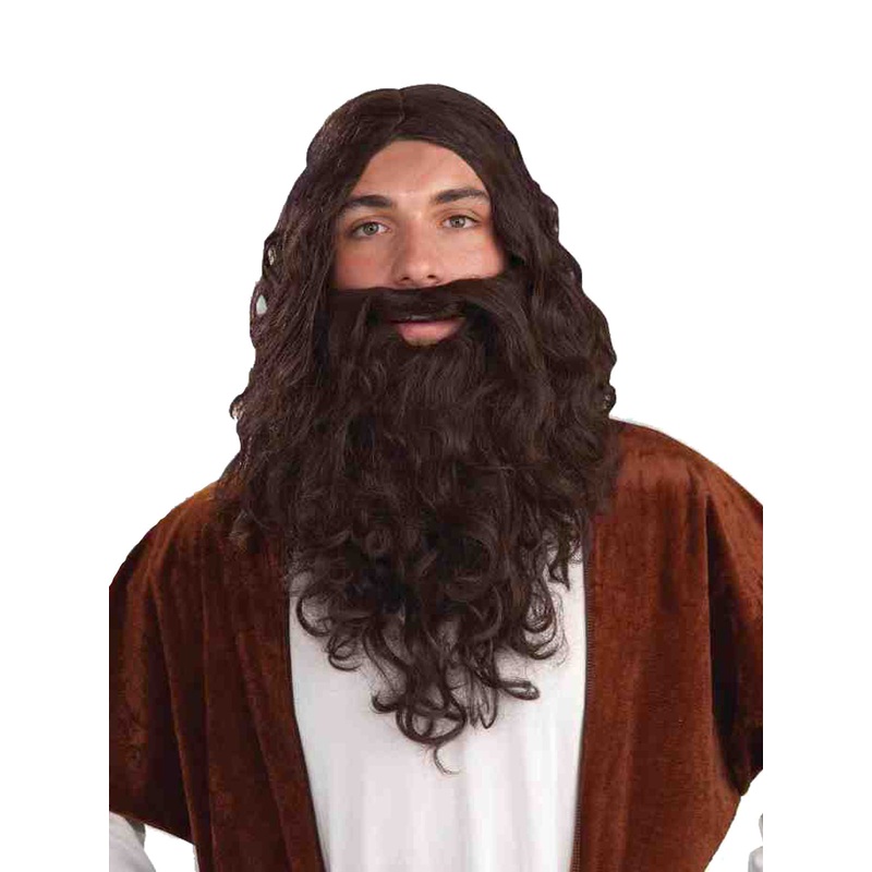 Biblical Wig and Beard Set for Adults