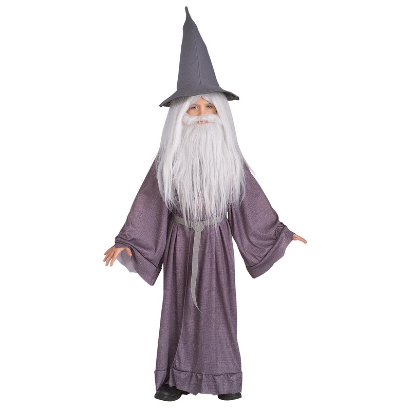 Gandalf Wig & Beard Kit for Kids & Adults - Lord of the Rings One Size