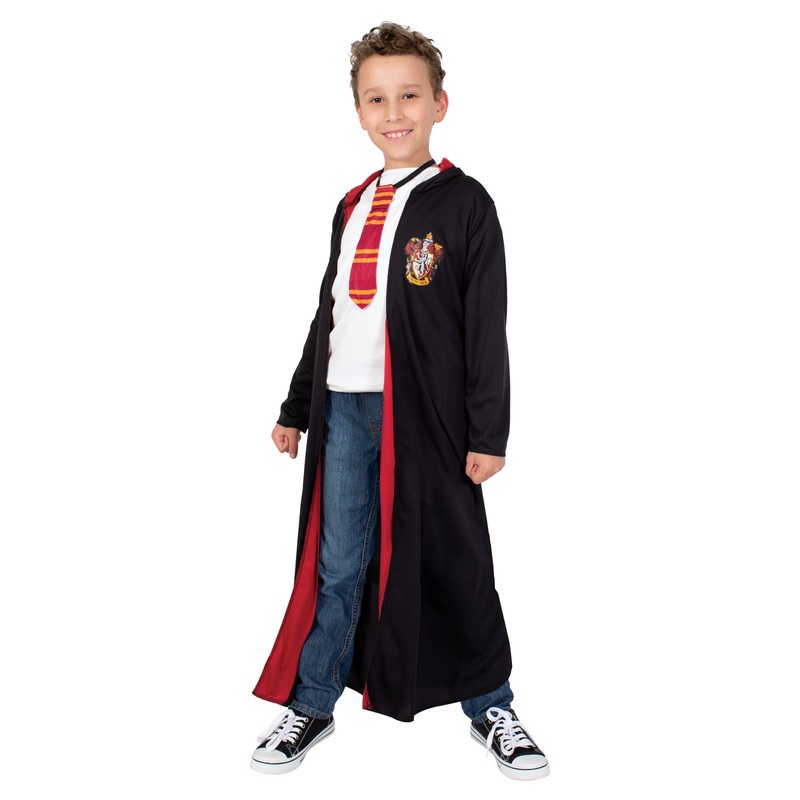 Gryffindor Hooded Robe & Tie Set for Kids  Harry Potter Large (7-8 Yrs)
