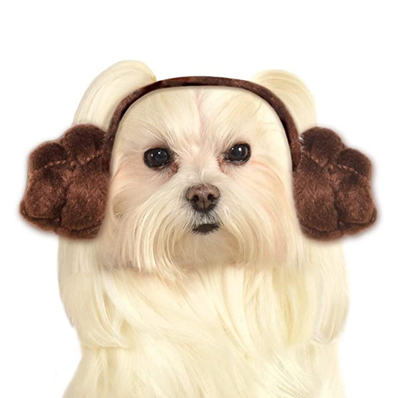 Princess Leia Buns Pet Headband - Star Wars One Size