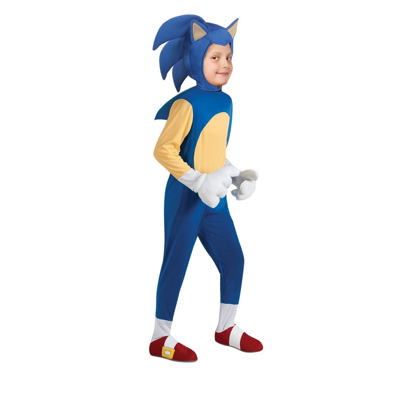 Sonic The Hedgehog Deluxe Costume for Kids - Sonic the Hedgehog Small (3-4 Yrs)